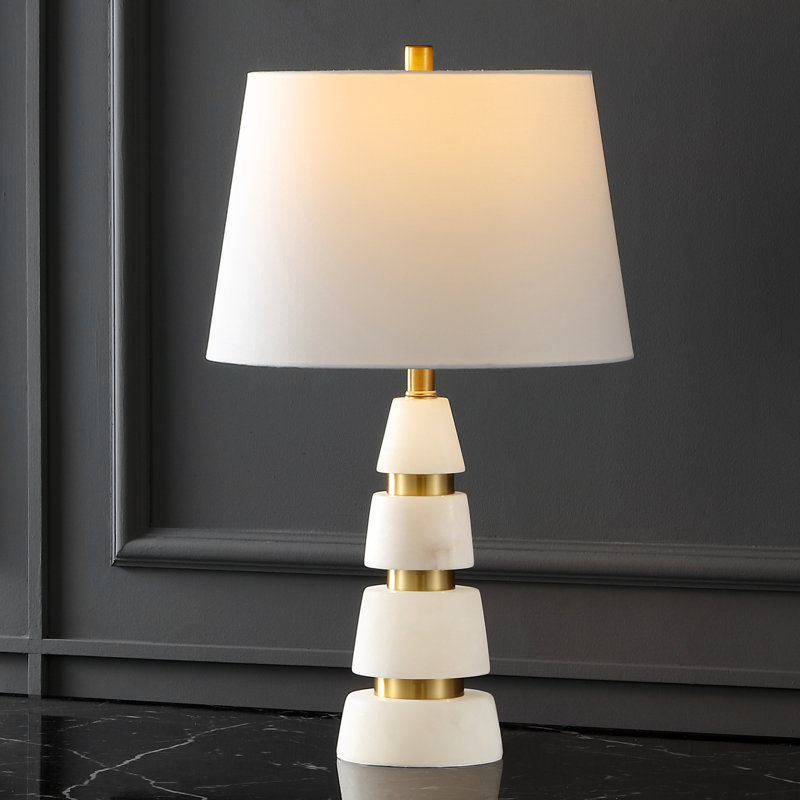 Table Lamp, Gold/White