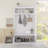 4-in-1 Hall Tree With Shoe Storage & Coat Hooks For Entryway-343637870
