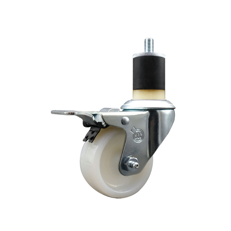Frein à blocage total en nylon pivotant extensible 1-7 / 8 pouces
