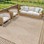 Brittany Round Indoor & Outdoor Boho Beige Rug-1870796179