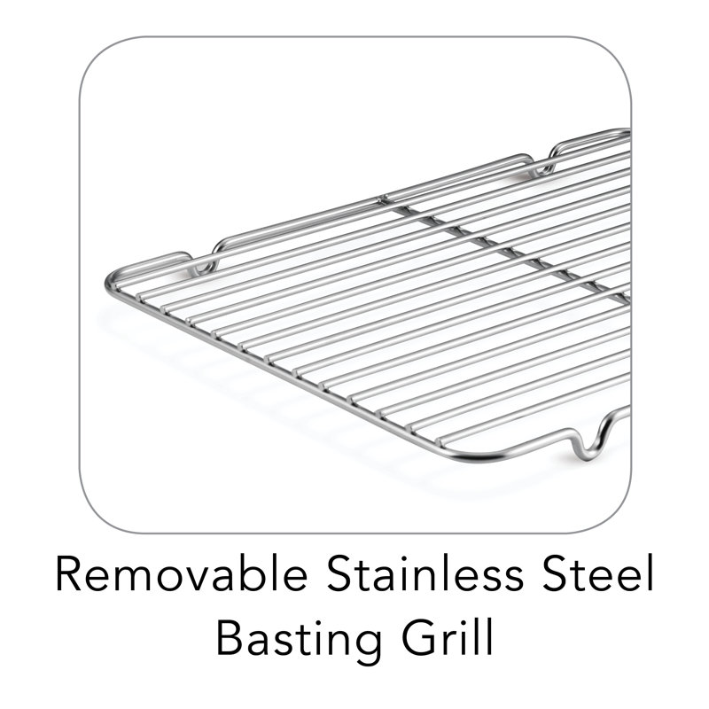 Tramontina Stainless Steel 16.75-Inch Roasting Pan with Rack