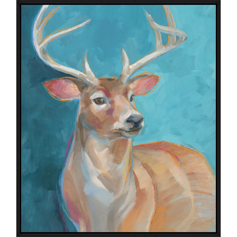 «In Complementary Colors» par Richard Ryder, peinture sur toile à cadre flottant