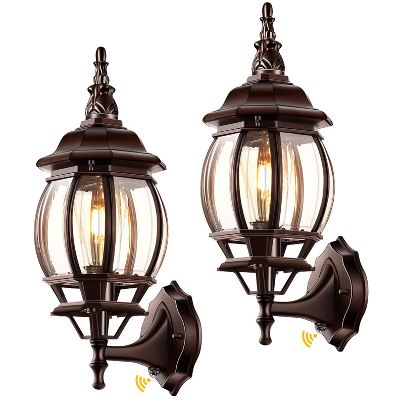 Waterproof and Anti-Rust Outside Wall Lights with Tempered Glass, Oil Rubbed Bronze