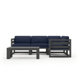 Avion 5 Piece Sectional Set - Black