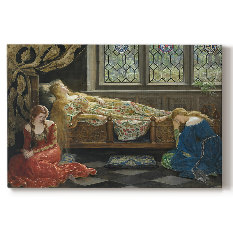 The Sleeping Beauty-John Collier-Gallery Wrapped Canvas-1921, 24x36