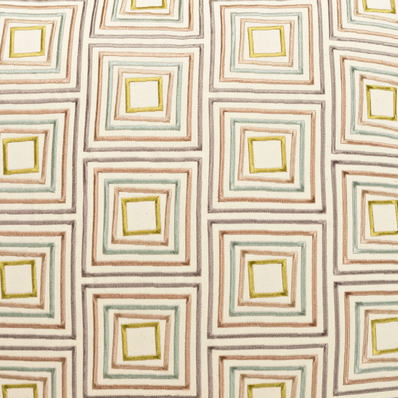 Squared Off Geometric Throw Pillow, Square 20"
