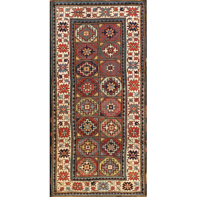 Tapis Moghan à motif géométrique excitant