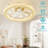 Hynda 19.68" - Dimmable Led Ceiling Fan With Led Lights and Remote Control and APP-1592509750