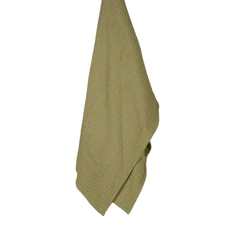 Jeté 100% coton, Vert sauge