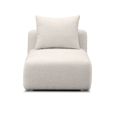 Hangover Cream Modular Armless Chair