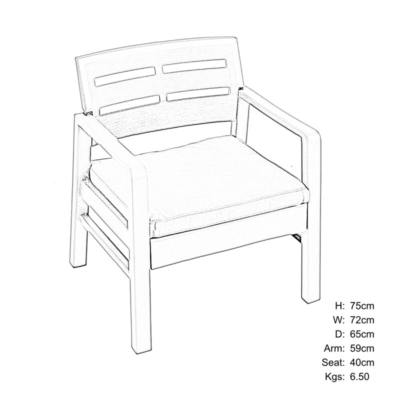 Venice 2 Seat Garden Set
