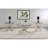 Brass Round Glass Top Coffee Table