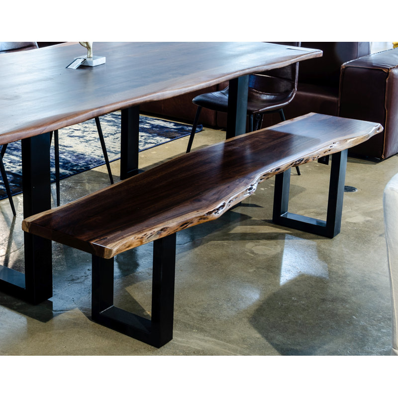 Banc en bois massif Lemay, H 19 po x l 79 po x P 15 po