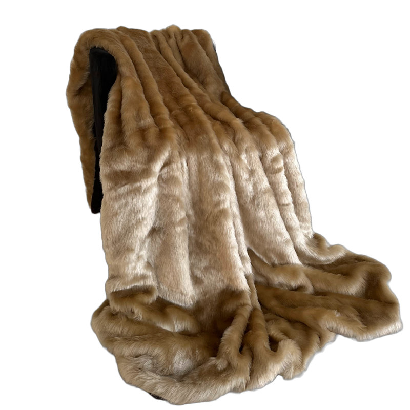 Rabbit Knitted Blanket, 60" W x 72" L