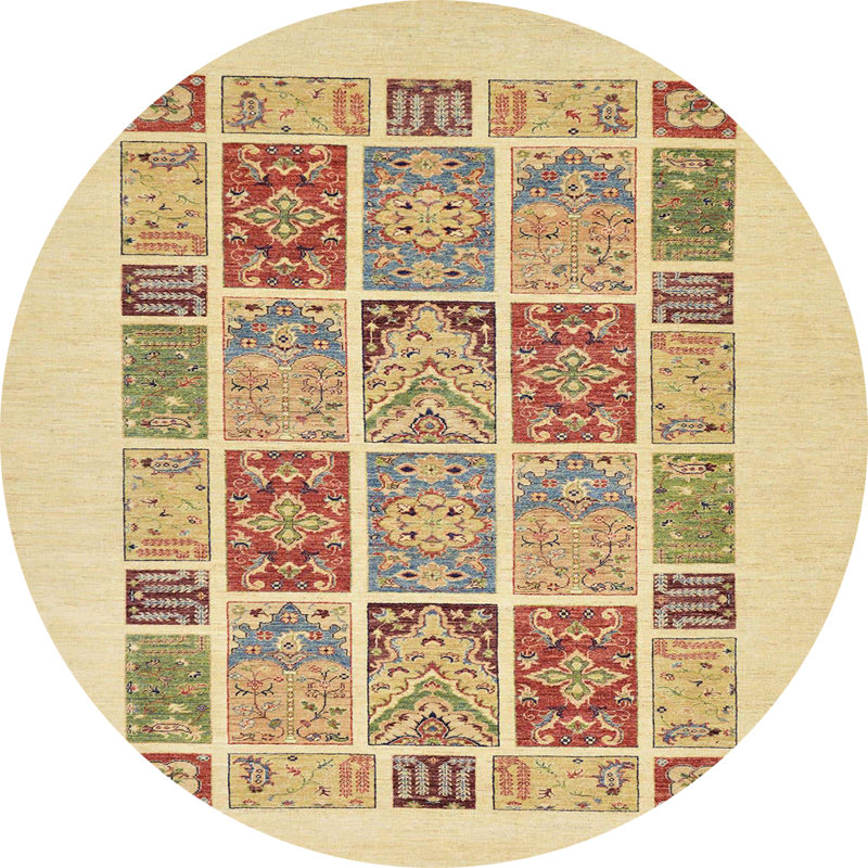 Abstract Indoor Rug, Round 3'