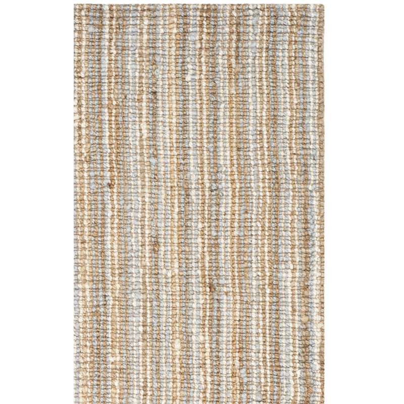 Tapis gris / naturel Alda, Rectangle 2 pi 6 po x 4 pi