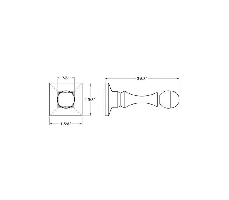Kick Stop, Brushed Nickel
