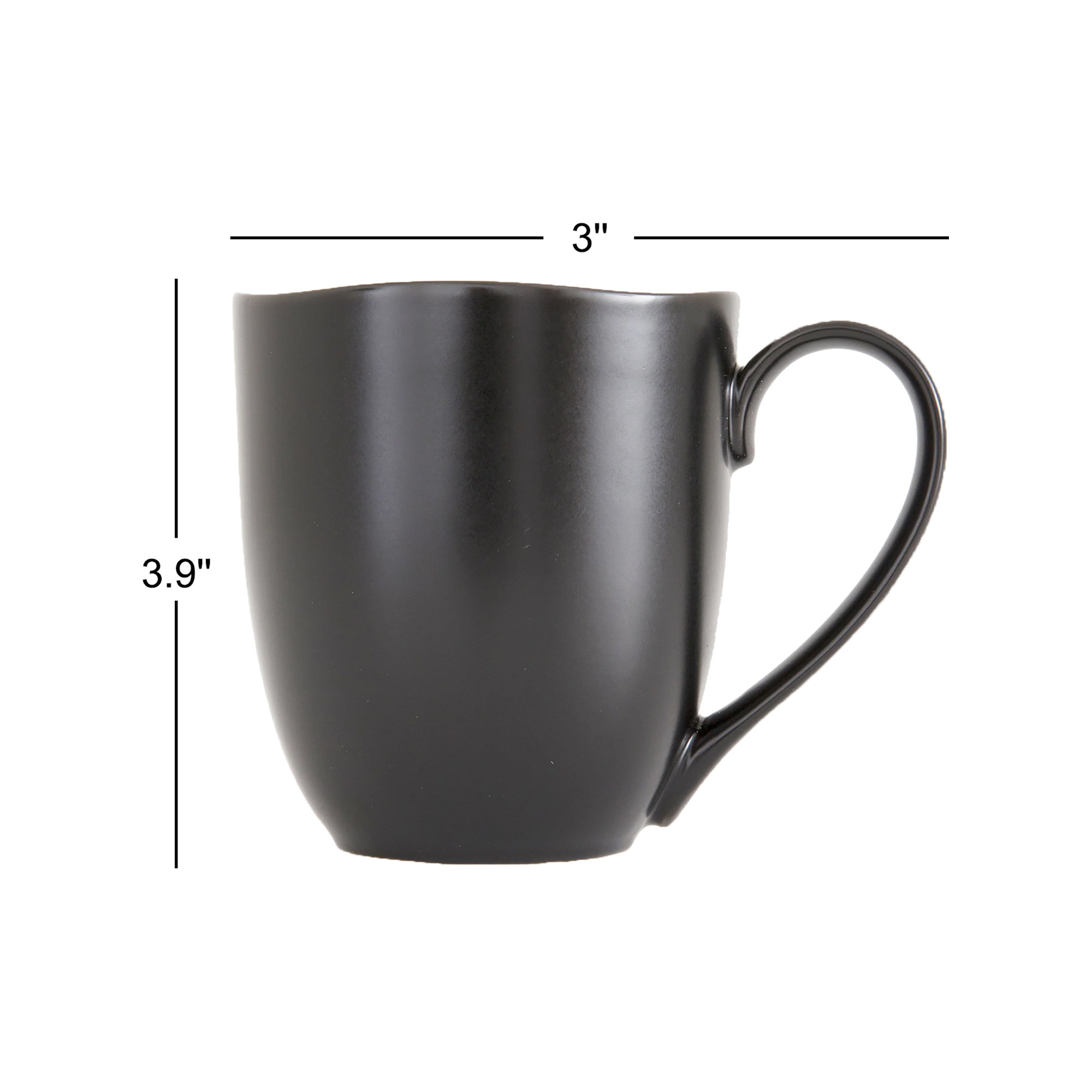 Fortessa Heirloom Coffee Mug, Charcoal