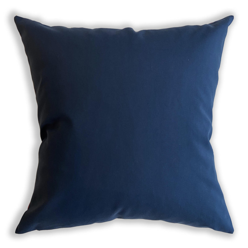 Geometric Cotton Blend Reversible Pillow Cover