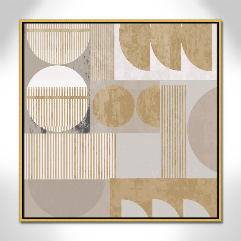 Golden Balance I Print par , Toile avec cadre, Flotteur doré, L 31,5 po x H 31,5 po