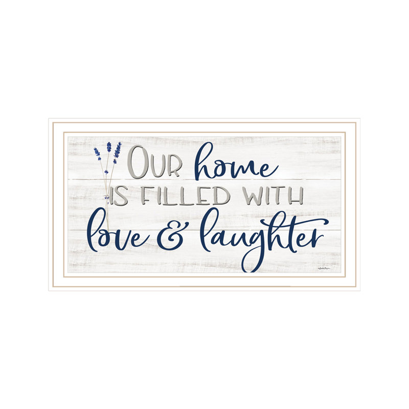 Our Home White Framed Print Wall Art