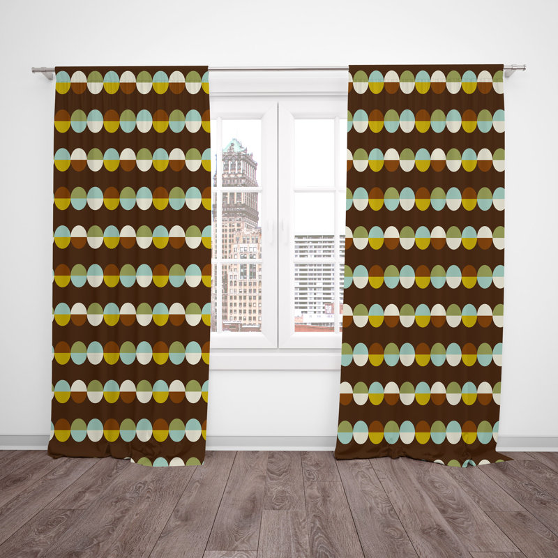Semi Sheer Curtain Pair, 20" W x 52" L