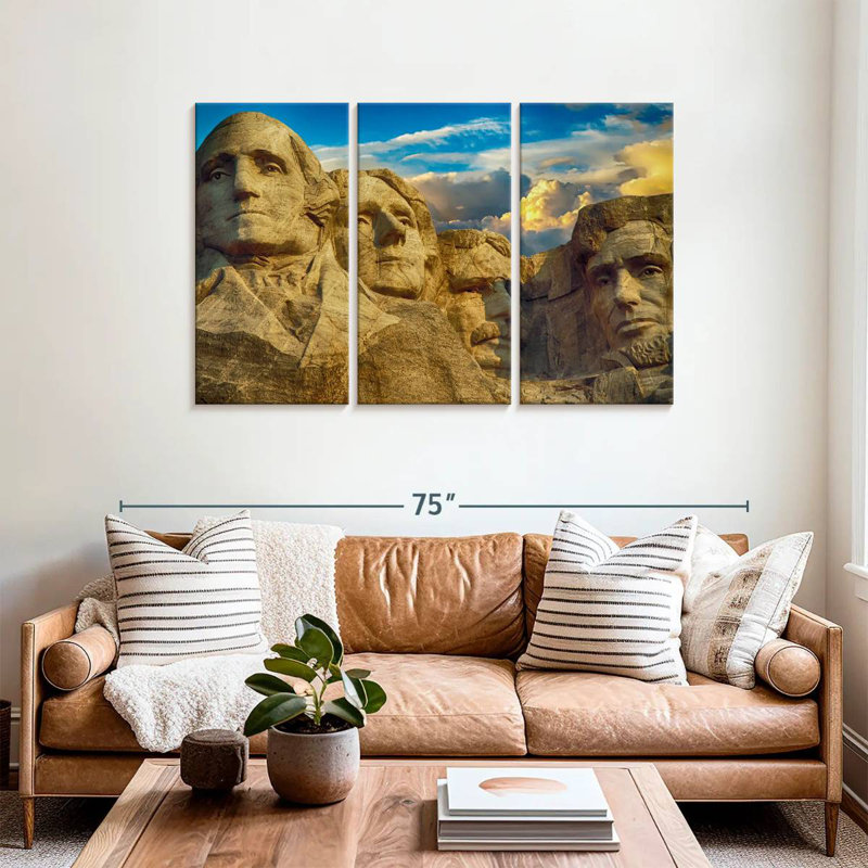 Lilie Iconic Mount Rushmore Monument, 36" H x 57" W