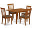 Ensemble de salle à manger 5 pièces comprenant une table de salle à manger rectangulaire avec rallonge papillon et 4 chaises de cuisine en lin, brun selle-1644702341-1736547872-1729546585