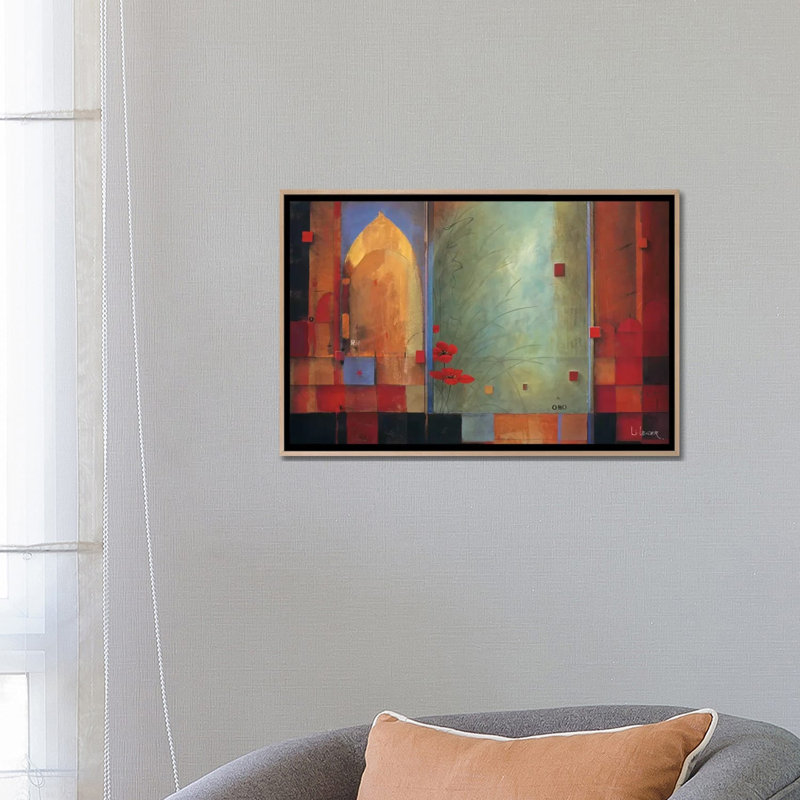 'Passage to India' by Don Li-Leger - Graphic Art Print on Canvas, Black, 45.72 cm H x 66.04 cm W x 4.445 cm D