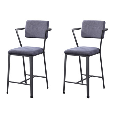Chaises ouvertes à hauteur de comptoir (ensemble de 2)