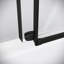 Porte de baignoire coulissante semi-sans cadre 60 po x 60 po avec quincaillerie en chrome poli 5/16 po traité CrystalTech Sebino-120911976