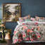 Ensemble de housse de couette en coton rose / vert Pima-250909575