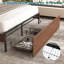 Base de lit en bois avec plateforme et 2 tiroirs de rangement-634398477
