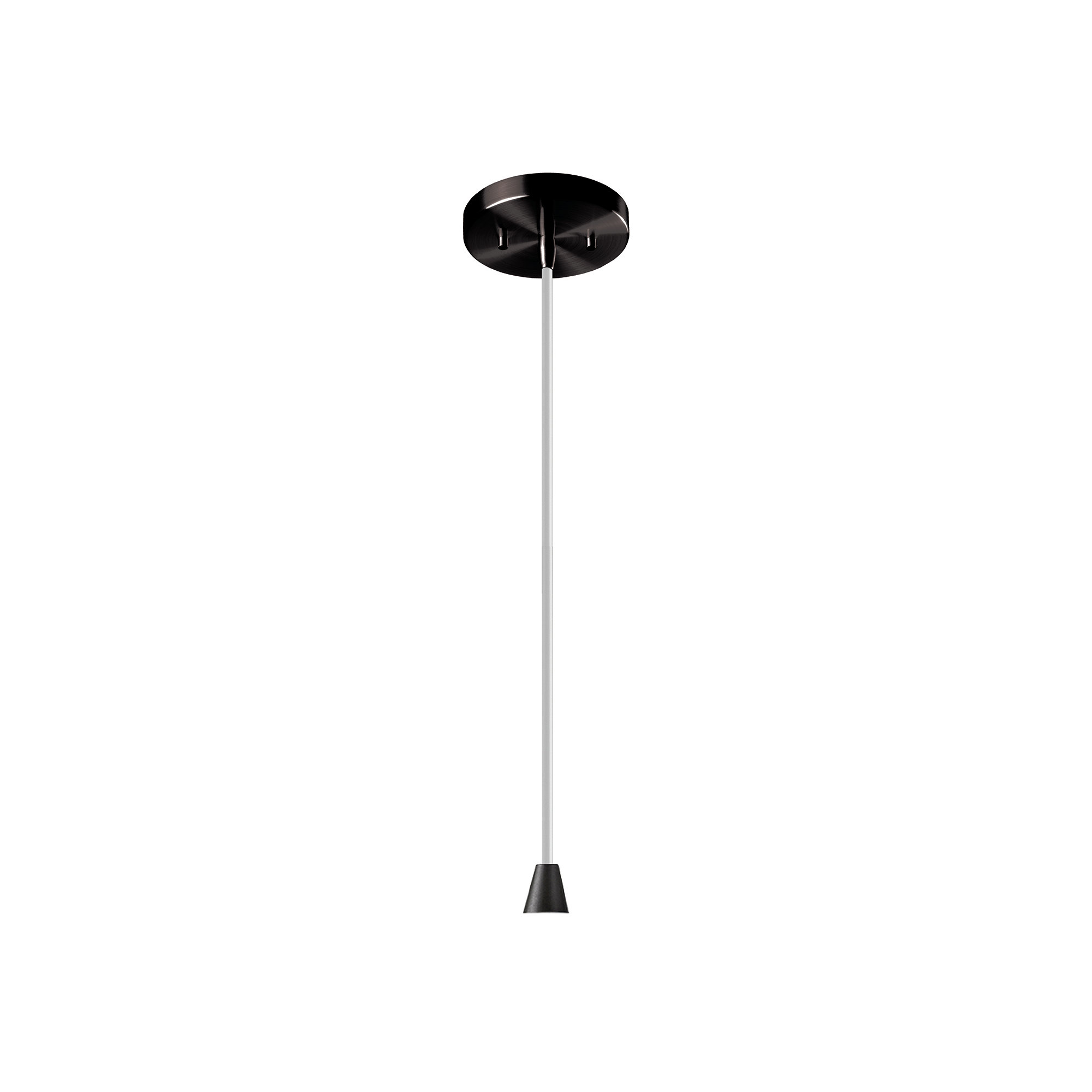 Leni Ceramic Dimmable Pendant, Tierra Red Slate, Matte Black