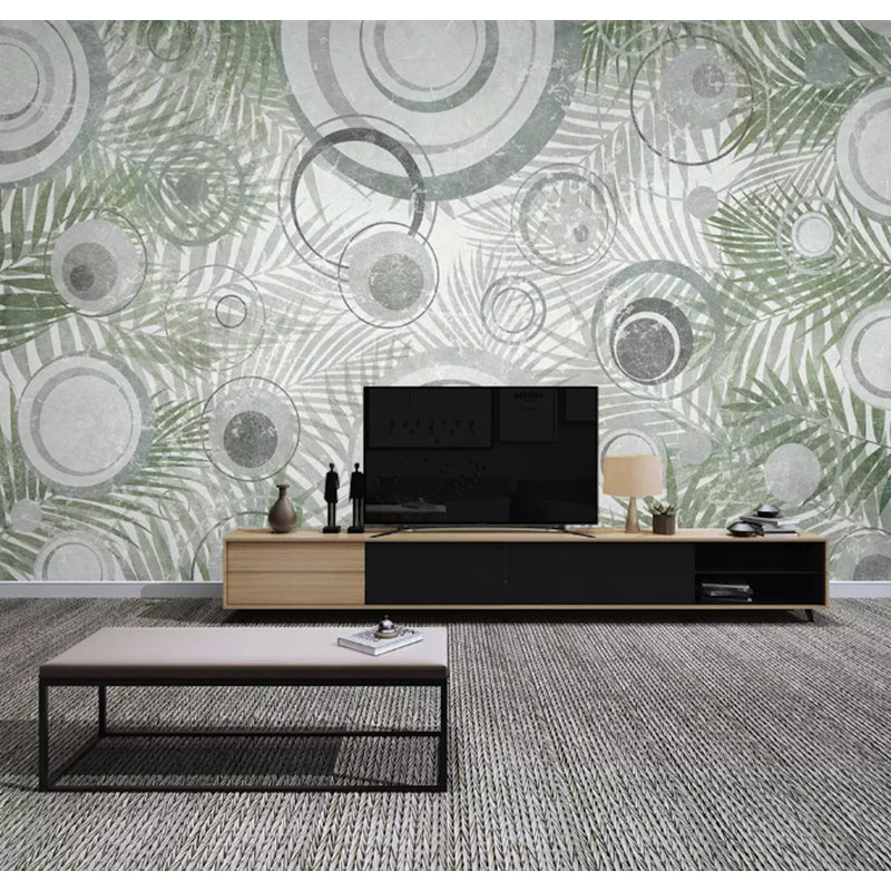 Papier peint amovible scandinave géométrique, L 9 po x l 15 po