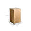 Table d'appoint de patio en bois massif
