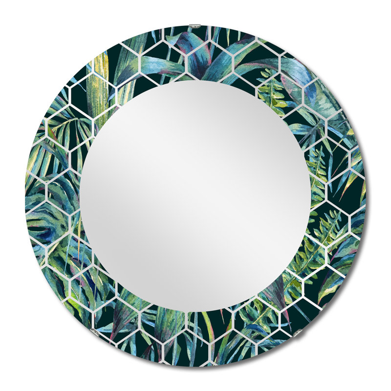Miroir mural Tropical, 24 po x 24 po