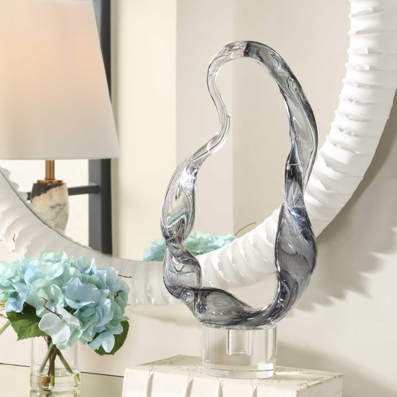Sculpture en verre Uttermost Luminous Twist