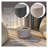 36" Fiberstone Round Floating Coffee Table - Indoor/Outdoor Centerpiece for Living Room, Patio, and Garden-100198732
