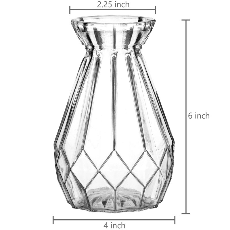 Bajrush Glass Table Vase, Clear