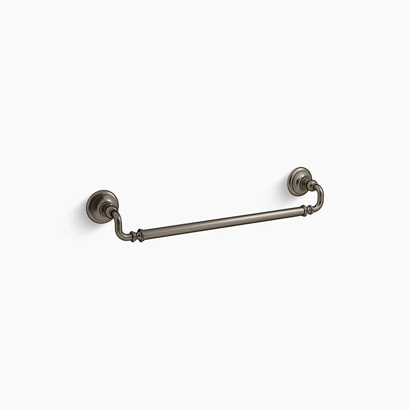 Artifacts® Wall Mounted Towel Bar, 3" H x 27" W x 3.5" D, Matte Black