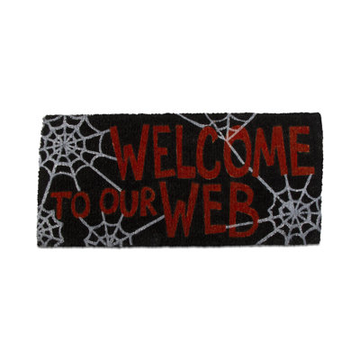 Welcome Web Estate Coir Mat Outdoor Door Mat