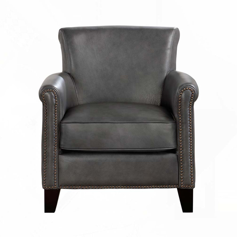 Chaise d'appoint en bois massif, Gris foncé