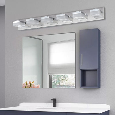 6- Led Mirror Fixture - Fog, Energy Saving Vanity 6 Lights, Long-Term Stability
