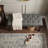 Tufted Bench, Fabric, Gray