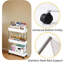Étagère roulante à trois niveaux, étagère de rangement pour chambre à coucher, étagère mobile de cuisine, étagère de rangement à plusieurs niveaux