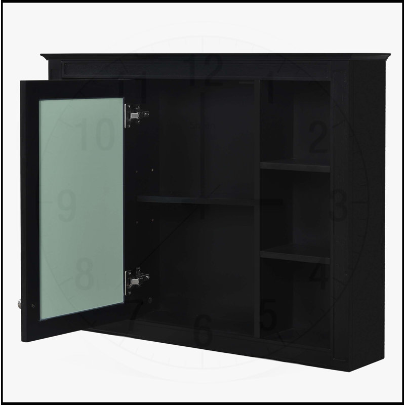 Armoire de salle de bain murale moderne avec rangement polyvalent et design élégant