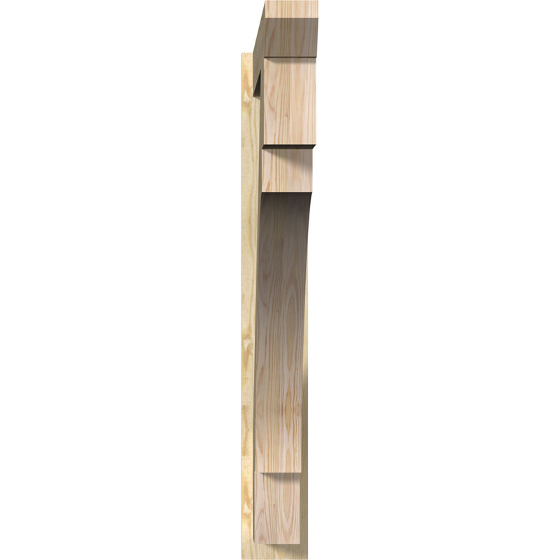 L 7 1/2 po x P 46 po x H 46 po, P 46 po x H 46 po, Sapin Douglas de 7 1/2 po (lisse)
