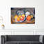 Vase recouvert de paille, sucrier et pommes, 1890-93. Estampe d'art mural abstrait contemporain.-1451415522