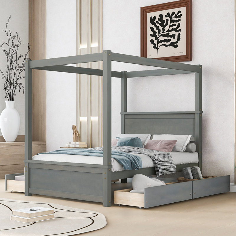 Brakefield Canopy Storage Bed, Gray